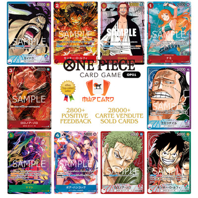 Carte One Piece Romance Dawn OP-01 All Cards List JAP PREORDER Ruffy OP01