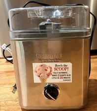 Cuisinart 2Qt Frozen Yogurt-Sorbet & Ice Cream Maker 2 Quarts, Stainless Steel