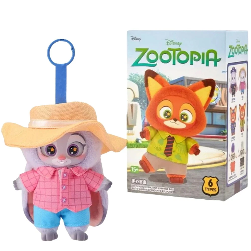 MINISO Zootopia Series Blindbox Confirmed Color, Plush Pendant