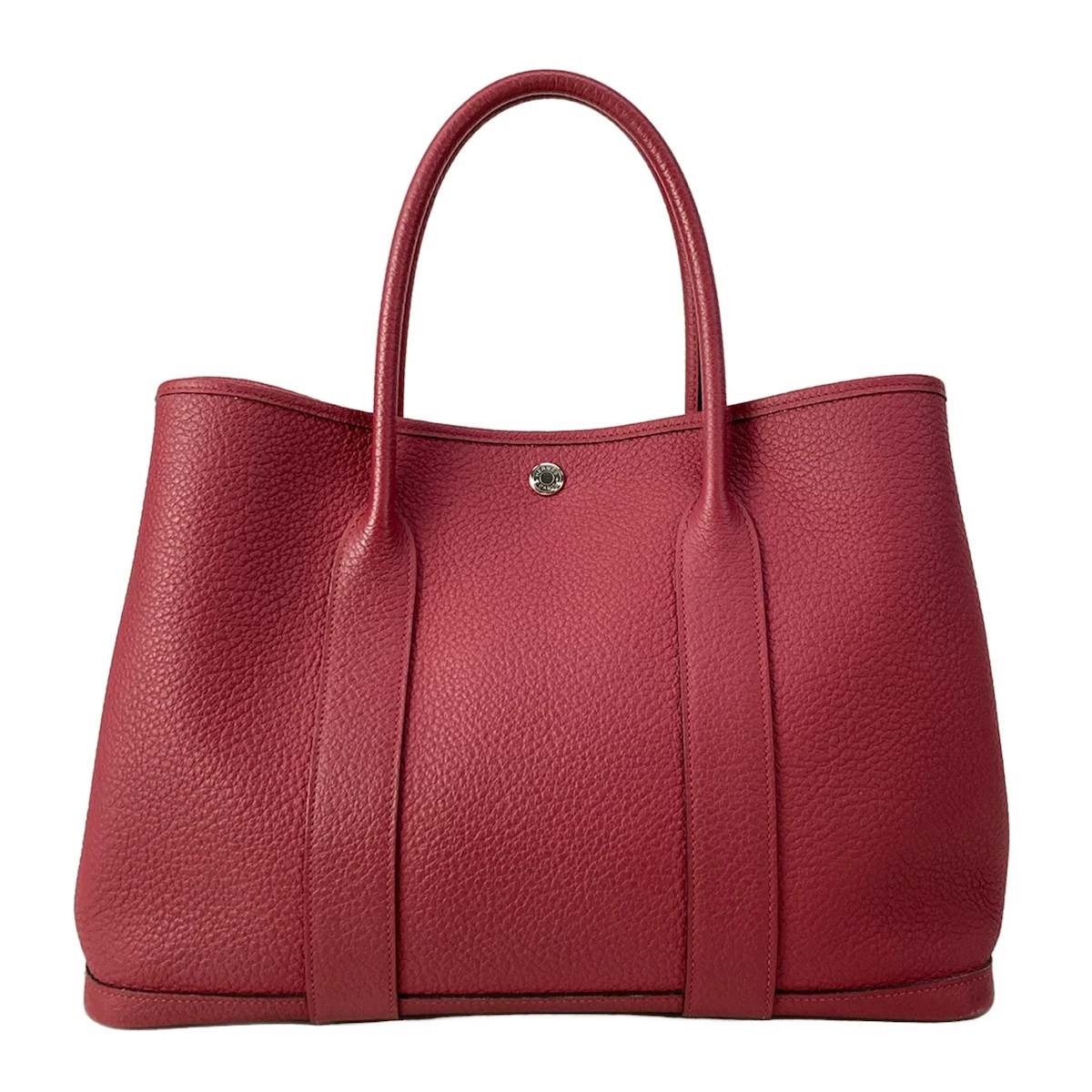HERMES Garden Party PM Rouge Grenat Nekonda D Tote Bag