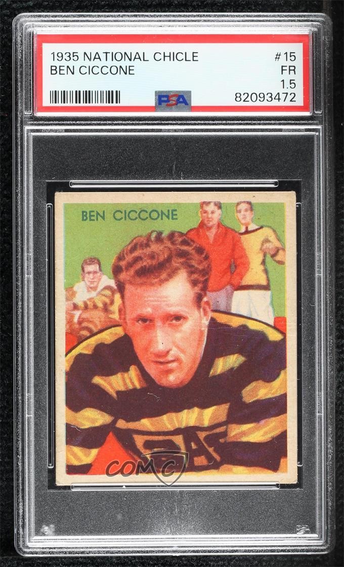 1935 National Chicle Football Stars Ben Ciccone #15 PSA 1.5 0q4x