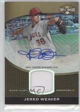 2011 Topps Triple Threads Unity Relic Sepia 72/75 Jered Weaver Auto 0x0