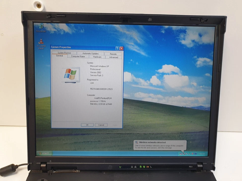 IBM ThinkPad R51 Windows XP 15" Laptop 1.6GHz Pentium M 1GB RAM 40GB HDD - Image 3 of 4