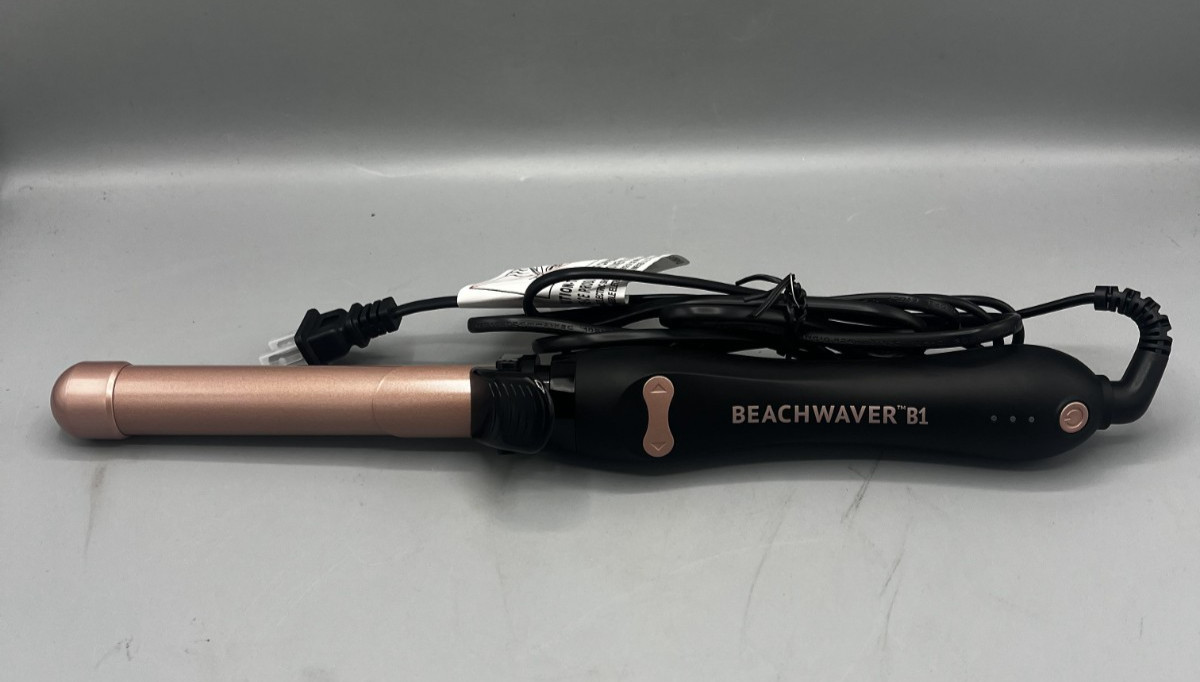 Beachwaver B1 Rotating Curling Iron 1" Barrel Automatic  Midnight Rose USED
