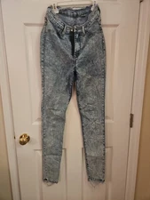 Encore Jeans High Waist Jegging Size 13 Acid Wash 