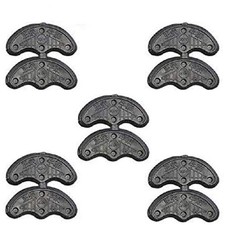 LinaLife 10Pcs 5Pairs Rubber Heel Savers Toe Plates Taps DIY Shoe Repair Pads...