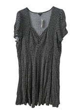 Torrid Black and White Polka Dot Skater Dress Siz3 5 UK 28/30 NWT