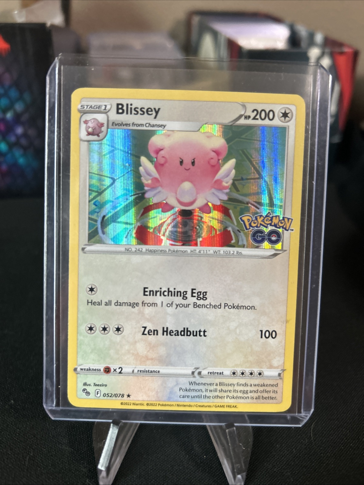 Blissey 52/78 - Pokémon GO - Holo - Rare - Pokemon Card TCG / Pack Fresh New