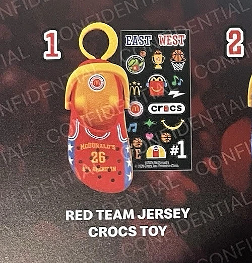 Crocs McDonald's 2026 March Madness All American Game X Key Chain