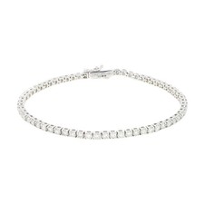 Lab Grown Diamond Tennis Line Bracelet Platinum 3.50cts Brilliant Cut LGD110