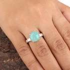 Natural Amazonite Gemstone 925 Sterling Silver Jewelry Handmade Birthstone Ring
