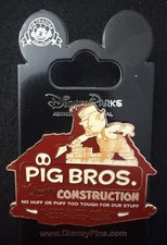 WDW  Disney Pig Bros Construction Three Little Pigs Pin LE 1000 PP 28990