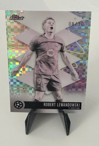 2026 Topps Finest UEFA Champions League Robert Lewandowski Barcelona #470 /30