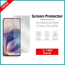1-100 LOT LCD Ultra Clear HD Screen Protector for Motorola Moto G Stylus 5G 2026