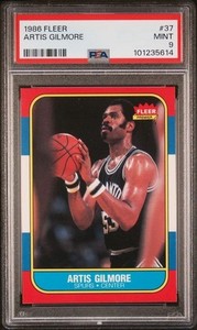 1986-87 Fleer - HOF Artis Gilmore #37 San Antonio Spurs PSA 9 MINT