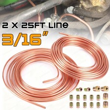 2x Copper Nickel Brake Line Tubing Kit 316 Od 25 Ft Coil Roll All Size Fittings 2x Copper Nickel Brake Line Tubing Kit 316 Od 25 Ft Coil Roll All Size Fittings