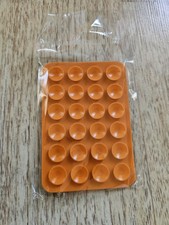 Orange Silicone Suction Phone Case Adhesive Mount octobuddy like
