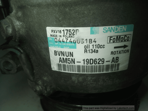 1722070 Compressore a/c FORD C-MAX (CB7) 1.6 TDCi 7bf437 - Foto 7 di 7