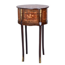 Baroque Dresser Wall Table Inlaid Furniture Console Side Table Wooden Dresser Antique