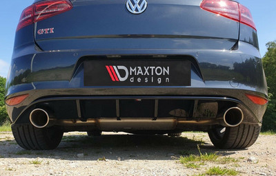 Heckdiffusor für VW Golf 7 GTI / GTD und Serie ABS Heckansatz Maxton ABE