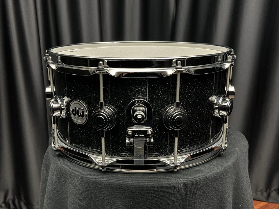 DW 6.5×14 Drum Workshop Collector’s Pure Maple SSC Black Ice Snare Drum - Image 2 of 4