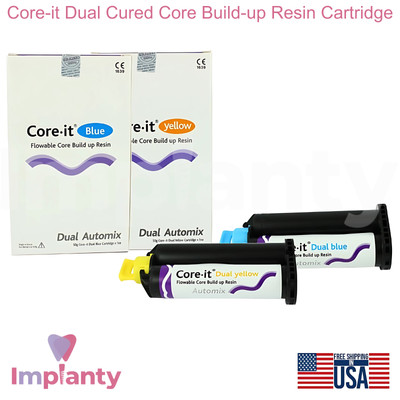 Core-it Dual Cured Core Build-up Resin Composite Cartridge Dental Restoration