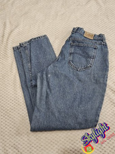 Lee VTG Women Mom Blue 80s Union Jeans Workwear Made in USA Size 16 LONG
