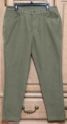 Lululemon ABC Slim Fit Utilitech Pants Mens 34x32 Olive Green Stretch 5 Pocket