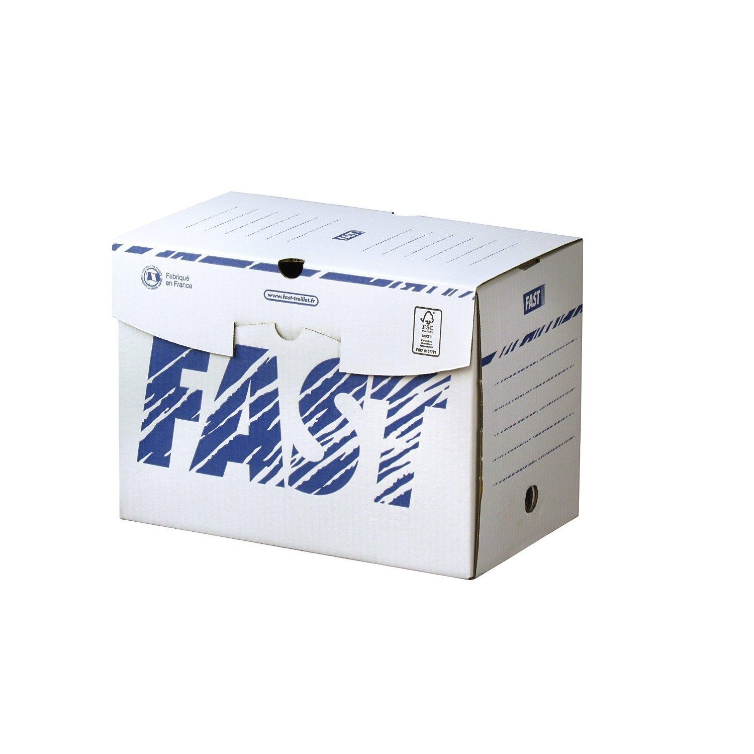 Boîte archives FAST dos 200 mm pour le stockage longue durée de dossiers