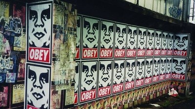 Shepard Fairey OBEY RECORDS Signed Numbered Screen Print AP RARE