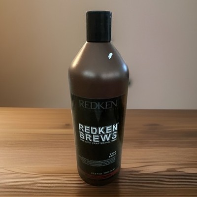 REDKEN Brews 3-in-1 Shampoo, Conditioner & Body Wash 33.8oz LITER