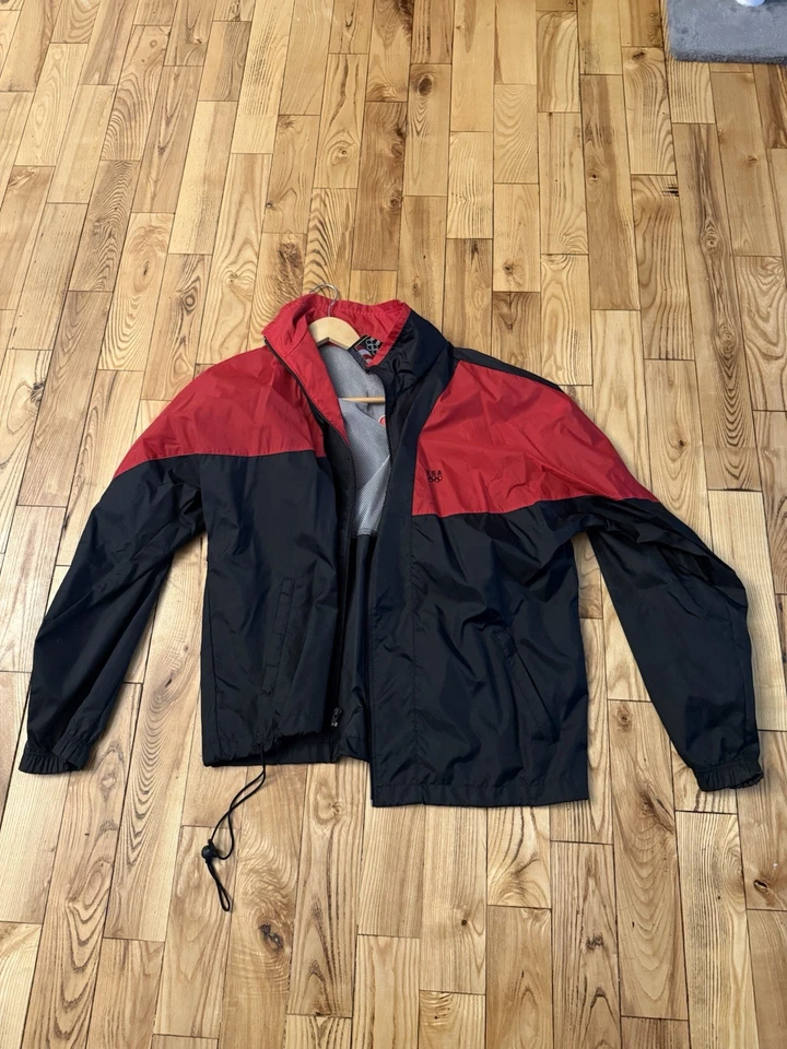 Chaqueta cortavientos vintage de los Juegos Olímpicos de Atlanta 1996 roja/negra talla L Foto 2 de 4