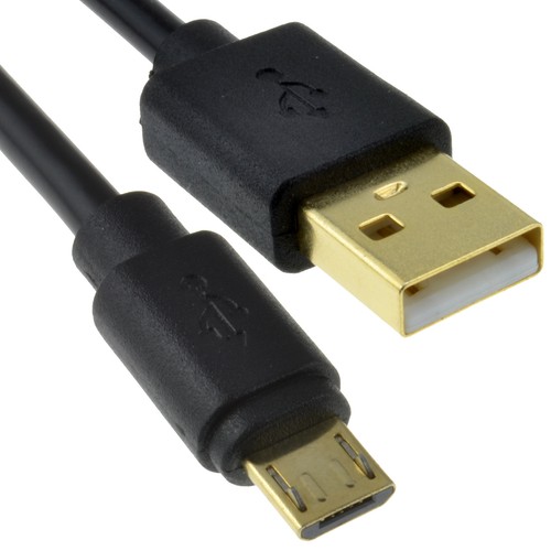PLECIONY ZŁOTY KABEL USB 2.0 A do MICRO B SZYBKIEGO ŁADOWANIA 24 AWG 0,3m / 0,5m / 1m / 2m / 3m - Zdjęcie 2 z 15