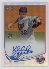 2013 Topps Chrome Refractor Rookie Auto /499 Kyle Gibson #KG Auto r9d