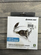 IOGEAR USB to Serial RS-232 DB9 Adapter Cable GUC232A PC Mac 16" New