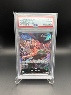 PSA10 Roronoa Zoro (Alt Art) OP12-020 L Legacy of the Master - ONE