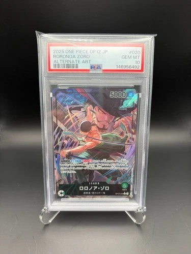 PSA10 Roronoa Zoro (Alt Art) OP12-020 L Legacy of the Master - ONE PIECE Card JP