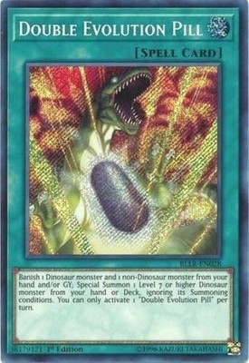 1x Double Evolution Pill | BLLR-EN028 | SCR | 1st Ed | NM | YuGiOh