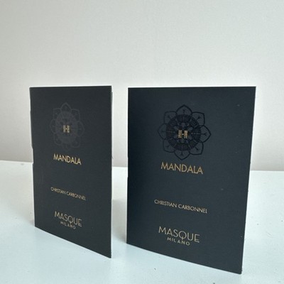 2X Masque Milano MANDALA Eau de PARFUM Sample Size Vial .07oz/2ml NEW