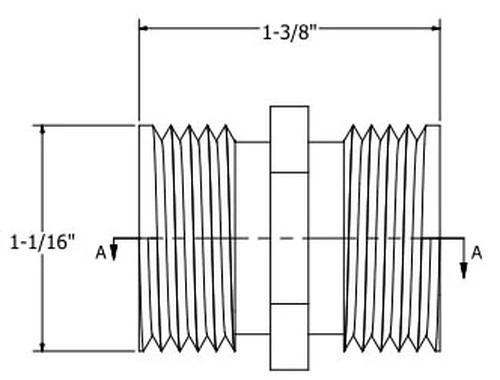 Jones Stephens G20003 Hose Adapter 3/4" MIP x 1/2" FIP Brass Connection - Picture 2 of 8