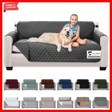 Pet Friendly Couch Protector, Reversible Cover for Dogs and Cats, Charcoal Color