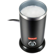 Bodum Bistro Electric Milk Frother 10oz Black - Automatic Hot/Cold Foam Maker
