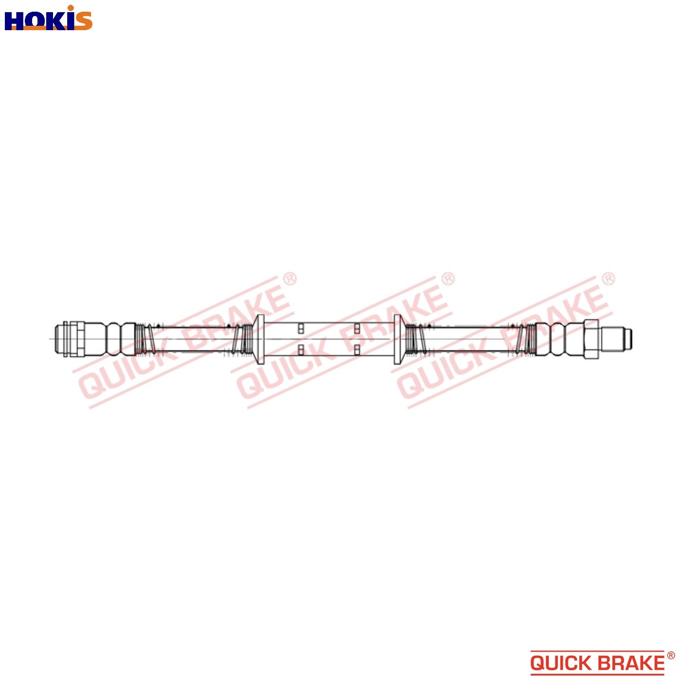 BRAKE HOSE 32.843 FOR MERCEDES-BENZ M 272.965 3.5L OM642.932/930 3.0L 6cyl 5.5L