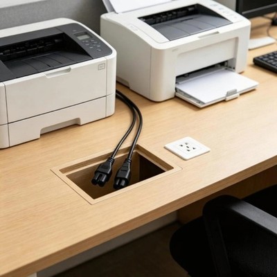 Double C7 Female Right Angle Power Cable C8 Male Connectors Input For Appliance