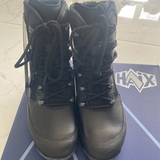 HAIX  High Liability Black Leather combat Boots Size 5M New goretex waterproof