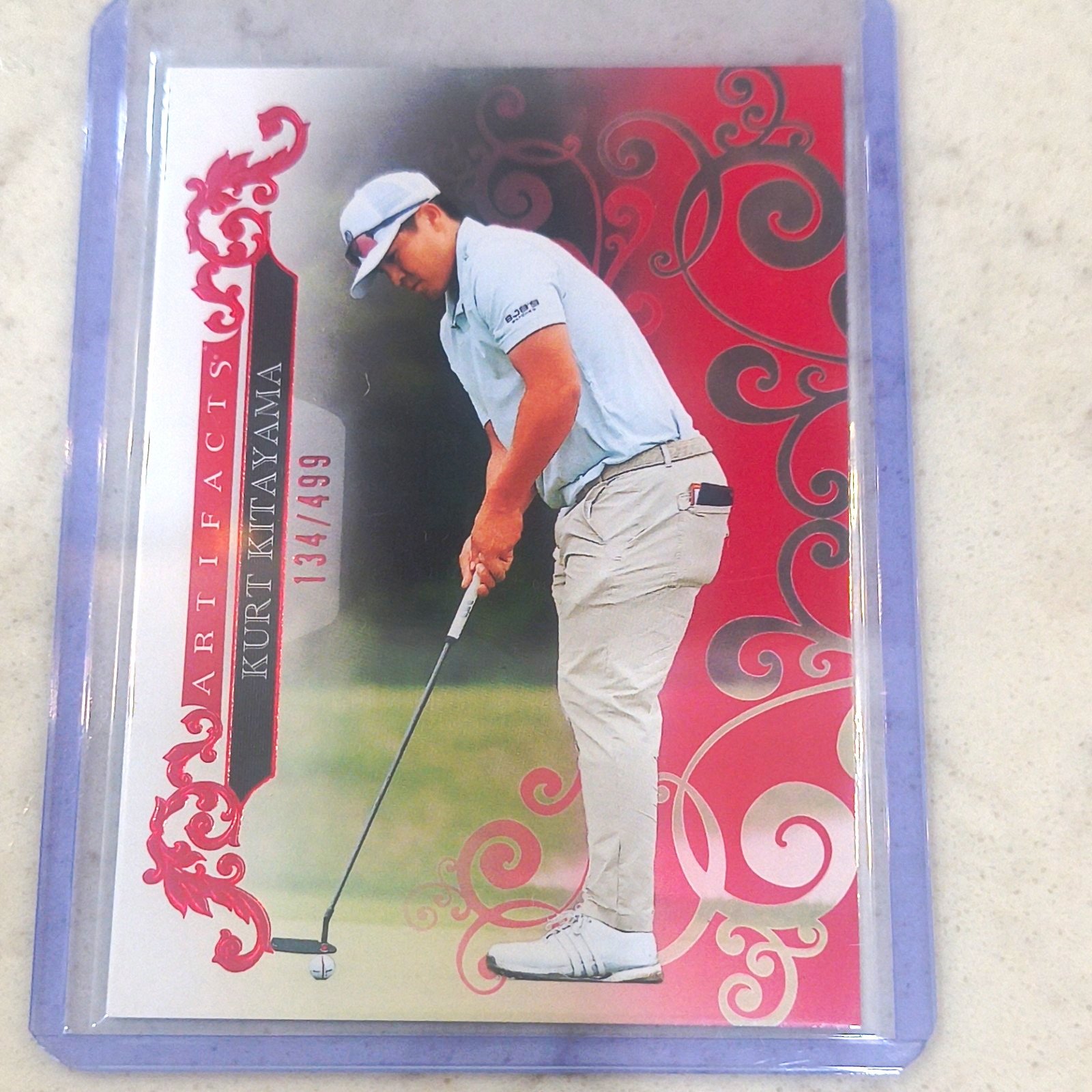 Upper Deck 2026 Artifacts Golf Red Kurt Kitayama #26 Serial Numbered 134/199