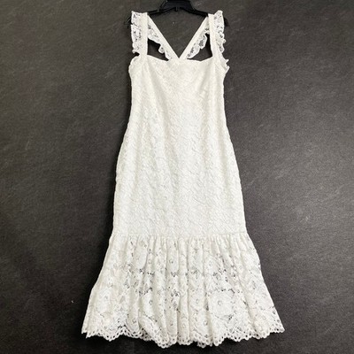 LIKELY Lace Hara Midi Dress Women's Size 14 White