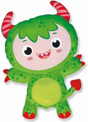 Folienballon 24 FX - Kleines Monster (Grün)