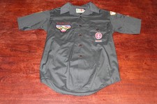 Boy Scouts of America BSA Youth Shirt Green X-Large No Size Vintage Eagle Patch