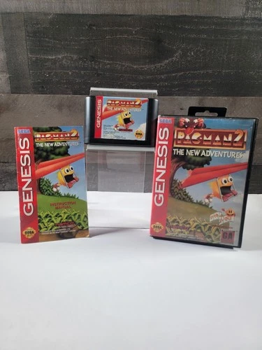 Pac-Man 2 The New Adventures Sega Genesis CIB Complete in Box • TESTED